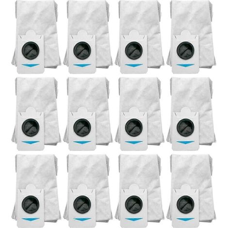 Pack of 12 dust bags for T30S Combo robot vacuum cleaner (replacement parts for T30S). - AquaForge (1/5)