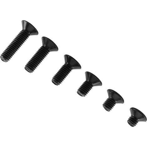 Kit de 300 vis, boulons, écrous et rondelles à tête hexagonale creuse en acier allié noir M3 (1/5)