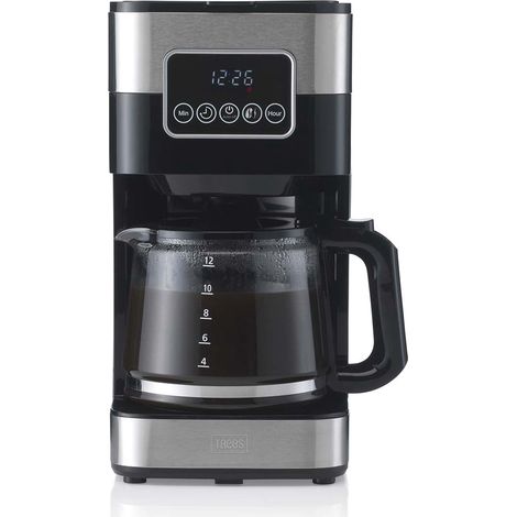Cafetera de filtro, 1,5 l, acero inoxidable, antigoteo