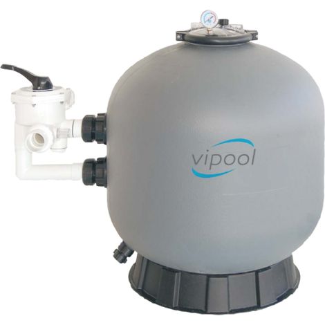 Filtre à sable Soufflé en PEHD ViPool vanne Side avec vanne 6 voies FS20 19,2 m3/h