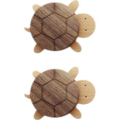 murales sans clous KICHOUSE forme tortue lot de 2 agréables
