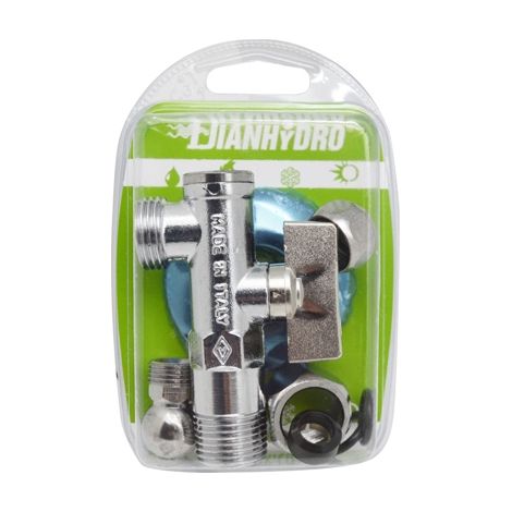 RUBINETTO SOTTOLAVABO A SFERA CON FILTRO A SNODO BLISTER- 1/2 x 10 DN 8/PN 10- FAIDF- pezzi 1