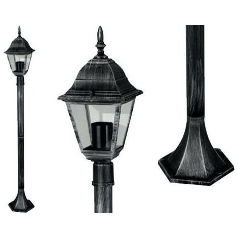 Lampada Lanterna Su Piantana Da Giardino Mod. Vienna 1 Luce Altezza 106cm. (1/4)