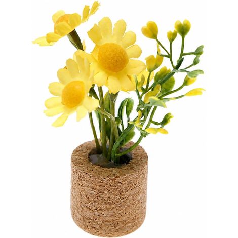 Miniature Artificial Potted Plant Lightweight and Easy to Handle, Maintenance, Synthetic Miniature Plant with Mixed Foliage, One, Magnetic (1/5)