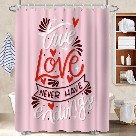 Rideau de douche en polyester 180x180 naturel rideau séchage rapide pour maison de vacances au bord de la mer (1/5)