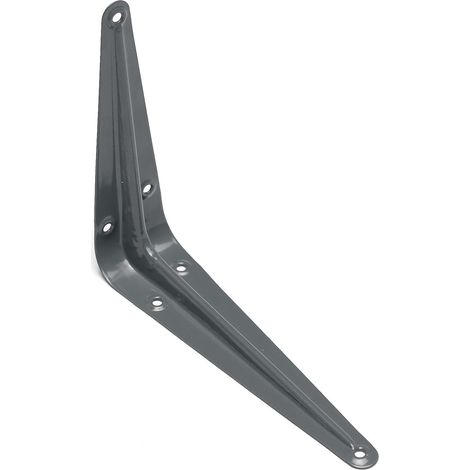 8 Pcs London Style Shelf Brackets 300 X 250mm , 12 X 10 Inch   Grey - Pack of 8 Pieces (1/2)