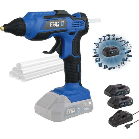 Pistola per colla a caldo - Linea professionale ONE4ALL 20V - 2 batterie 2.0Ah
