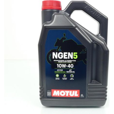 Lubrifiant huile Motul NGEN 5 10W40 4L pour moto route tout