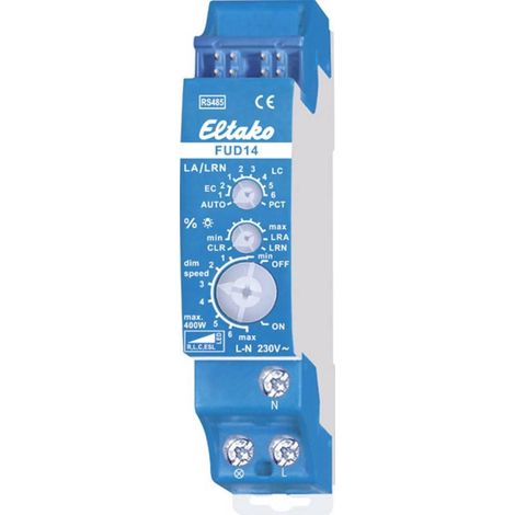 Eltako FUD14 Regulador de luz para carril DIN 400 W