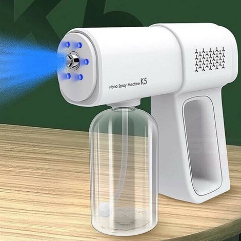TRADE SHOP - Pistola A Spruzzo Senza Filo Cordless Vapore Igienizzante Disinfettante Alcohol -