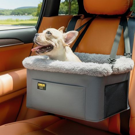 Hunde Autositz bis 9kg, faltbar, mit Stahlrahmen & Sicherheitsleine (1/5)