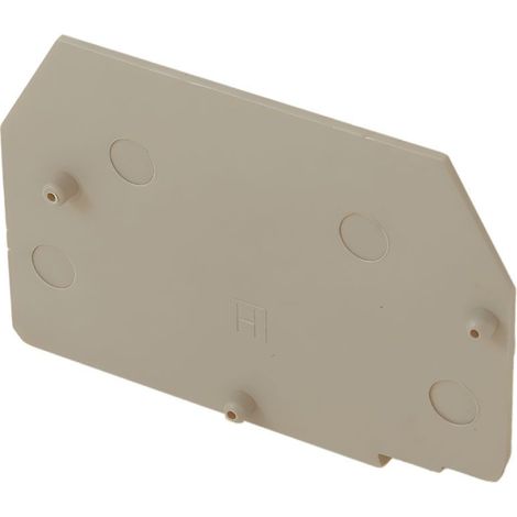 Plaque d'extrémité beige pour borne fusible/sectionnable ERTD3, ERTD4 et ERF3 - IMO