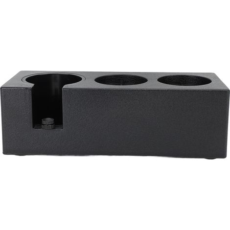 Supporto universale in plastica per pressino da caffè, compatibile con portafiltri da 51-58 mm. Base di pressatura ideale per casa, cucina, bar e caffetterie. Colore nero. (1/5)