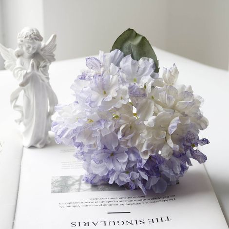 Fleurs Artificielles - Pour Extérieur et Intérieur - Tige en Fer Recouverte de Plastique - Résistantes aux UV - Bouquet de Décoration pour Mariage, Fêtes et Intérieur - 1 Pièce (1/4)
