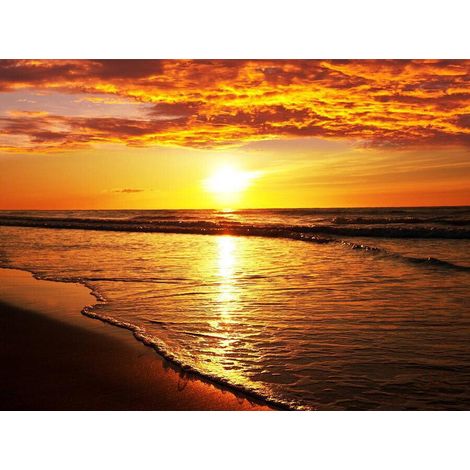 Ocean sunset, photo murale intissée, 360x270 cm, 4 parts (1/3)