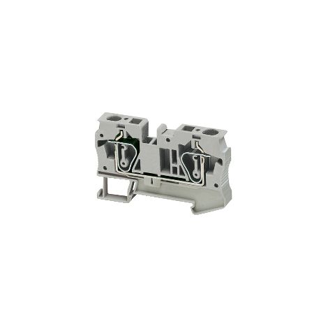 Borne à ressort passant 2 points 6mm² gris SCHNEIDER NSYTRR62