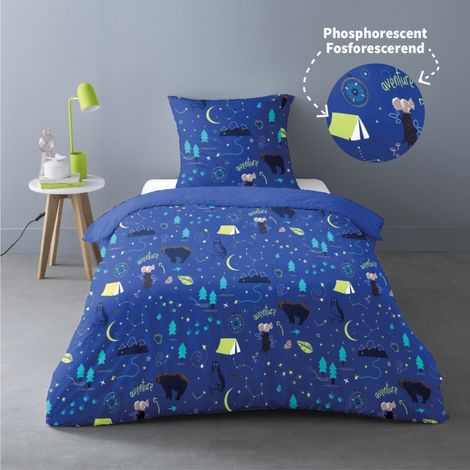 Housse de couette 140x200 LOUIS + 1 taie 100% coton (1/3)