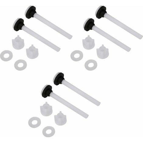 YMYNY 3 paires de vis de rècservoir d'eau de toilette en deux piècces fixations accessoires de montage outils de rècparation (1/4)
