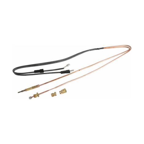 Diff – Thermocouple embout et veilleuse de chaudière pour De Dietrich – Longueur totale 850mm – Raccord bloc gaz 11/32" + M9 – SRN527606