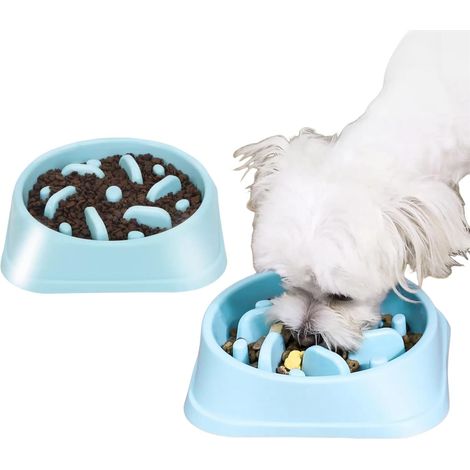 Anti-gulping dog bowl, small anti-gulping dog bowl, dog bowl for slow feeding, slow feeder dog bowl, dog bowl, food bowl, anti-gulping dog bowl, food bowl for cats and small dogs (1/5)