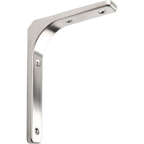 Staffa triangolare argento 100x100x20 mm, staffa per mensola a muro, staffa angolare in acciaio inox, staffa ad angolo di 90° (1/4)