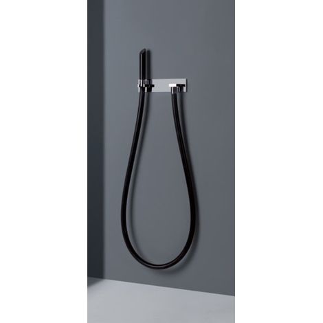 Tubo de agua Kneipp de Gessi, manguera Kneipp negra, cabezal de