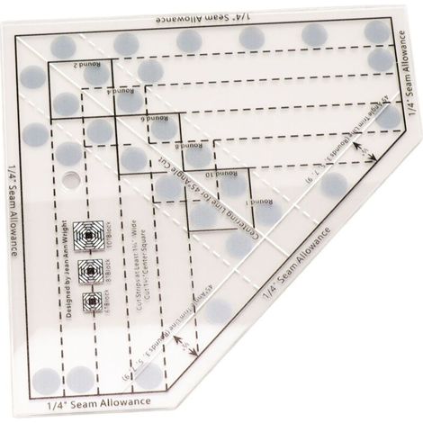 SJLERST Ananas Garniture Outil, Acrylique Transparent Échelle Précise Quilting Règle Antidérapante Mini Quilt Règle pour Patchwork, Regle Transparente Universelle, Quilting Accesoire (1/5)