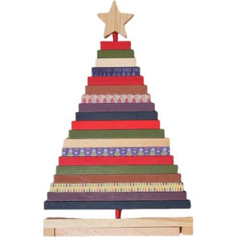 Figurines D' de Noël en Bois Décorations Accessoires pour Miniatures Rotatives Décor Pièce Esthétique Cadeau L