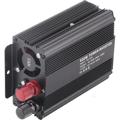 Convertisseur à onde sinusoïdale correctrice 12 V, convertisseur 220 V, convertisseur de puissance 600 W avec panneau solaire (1/5)