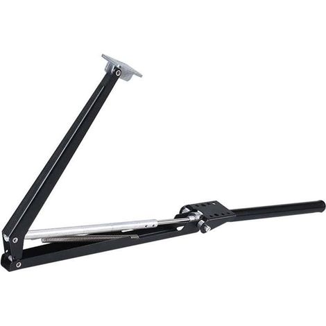 Filiyano-Ouvre-fenêtre automatique à ressort unique pour serre et puits de lumière, opérateur de fenêtre en tôle d'aluminium galvanisée (noir) (1/5)