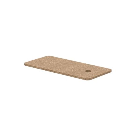 CAJA ORGANIZADORA PEQUEÑA 165X335 DE FIELTRO CON TAPA DE CORCHO (RECICLADO)