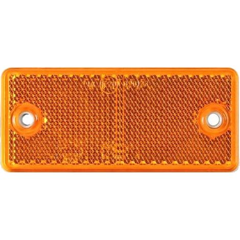 Catarifrangente rettangolare arancione 90x40mm con due fori - DOB-034 Z (1/5)