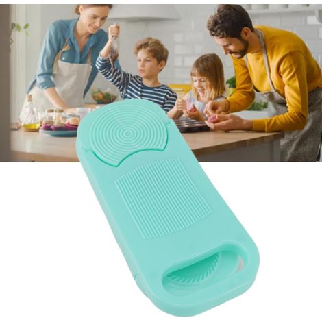 Planche à pâtes multifonctionnelle, idéale pour pétrir les nouilles d'avoine, les raviolis et les purées pour bébés. Ensemble de deux pièces comprenant une planche à pâtes bleue. (1/5)