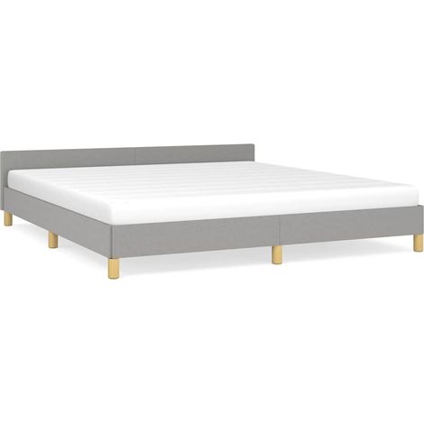 Maison Exclusive - Giroletto senza Materasso Grigio Chiaro 180x200 cm Tessuto (1/5)
