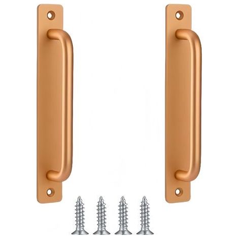(Gold, 148 mm) 2 Stück Schiebetürgriffe für Scheunentore, Holztüren, Gartentüren und Kleiderschränke (1/5)