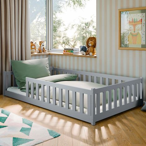 Standbett 120x200 inkl. Lattenrost Maya Grau (1/3)