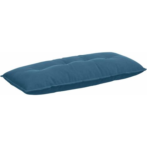 Coussin de Dos Bleu 120 x 50 cm Tissu en velours côtelé (1/5)
