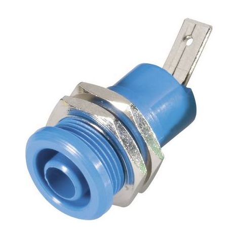Douille banane de sécurité Ø de la broche: 4 mm Schnepp BU 4600 bl bleu 1 pc(s) (1/2)