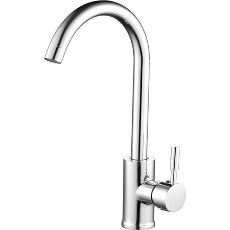 360° schwenkbarer Küchen- und Badezimmerhahn, Mischbatterie für Warm- und Kaltwasser, einfach zu installieren für Bad, Waschbecken und kleine Küchen (1/5)