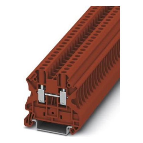 Bloc de jonction de traversée Phoenix Contact UT 4 RD, 4mm², A visser, Rouge ( Prix pour 1 )