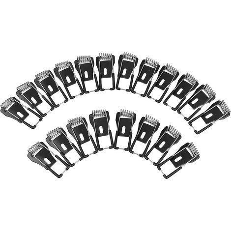 Clips à Ressort pour Spot Encastré Noir 20 Pièces Fixation Tôle Laminée à Froid, Répartition Uniforme Force, Usage DIY et Professionnel (1/5)