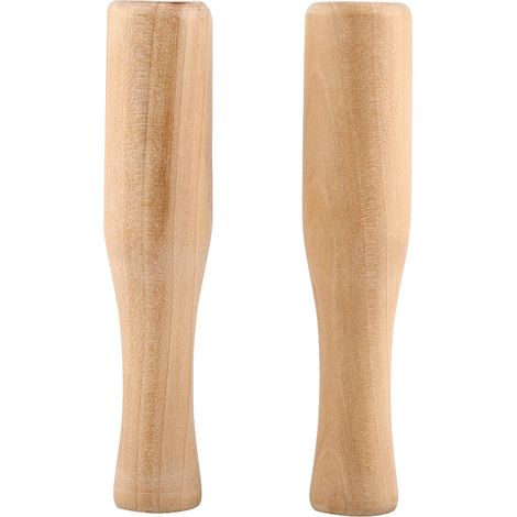 Mortier En Bois - Pilon En Bois Pour Mixage Et Écrasement Aliments - Cuisine Maison Bar - 2 Pièces (1/5)