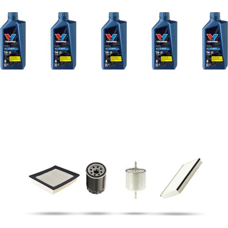 Kit tagliando 4 FILTRI e 5L OLIO compatibile con Mazda Tribute 2.3 110kw dal 2004 (1/5)