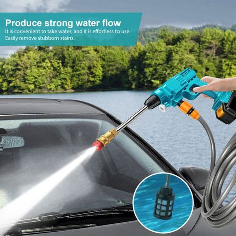 Nettoyeur Haute Pression Portable Sans Fil - 30Bar/3MPa - 4.1L/min - Pour Voiture, Jardin, Terrasse - 40min Autonomie (1/5)
