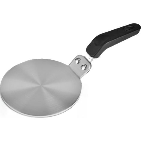 Adaptador para cafetera de 13 cm, doble cara, acero inoxidable 430, alta conductividad térmica, apto para cocinas de gas y vitrocerámica, cafeteras y utensilios de cocina.