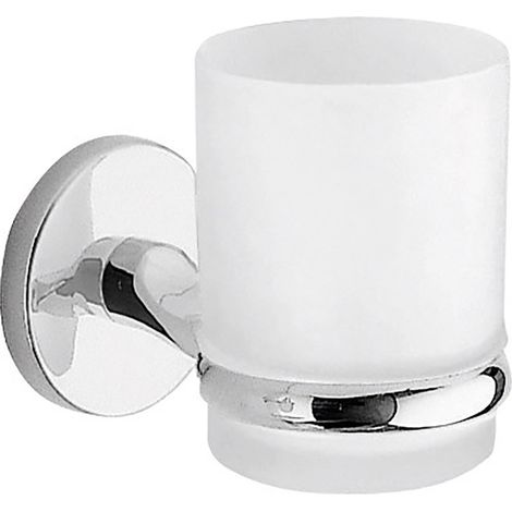 GEDY Vermont pro bicchiere porta spazzolini cromato in vetro a parete codice prod: 000042101300000 (1/5)