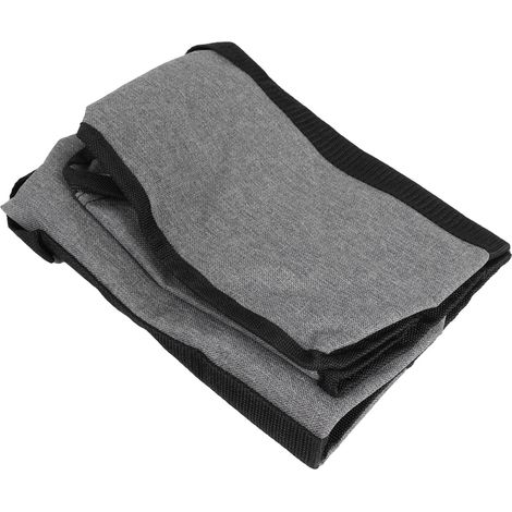 Sac de rangement en PVC gris, anti-poussière, avec fermeture éclair et poignées, idéal pour la maison et les voyages. Couleur : gris. (1/5)