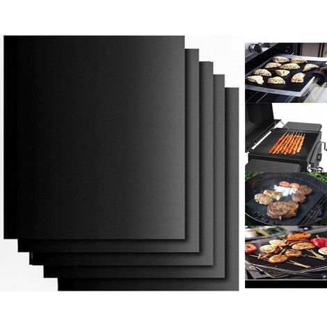 5-teilig – Teflonmatte – Backofenmatte – Grillmatte – Schutzmatte – BBQ-Matte – Grillzubehör (1/5)