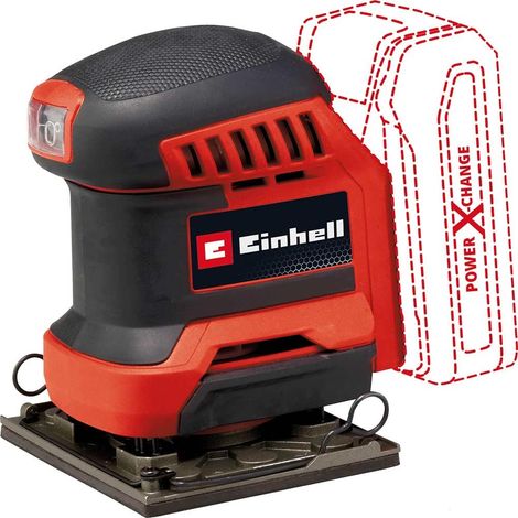 Einhell Levigatrice a batteria TE-OS 18/113 Li-Solo Power X-Change (18 V, levigatrice orbitale, circuito orbitale da 1,8 mm, incl. 2 x carta vetrata P120, senza batteria)