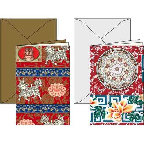 Karte mit Umschlag 11,5 x 17 cm Chinesisch Rossi